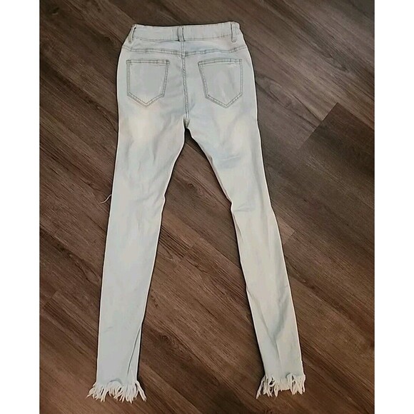 Showpo Jeans Womens Distress Light Washed Size 8 Skinny - Picture 2 of 7
